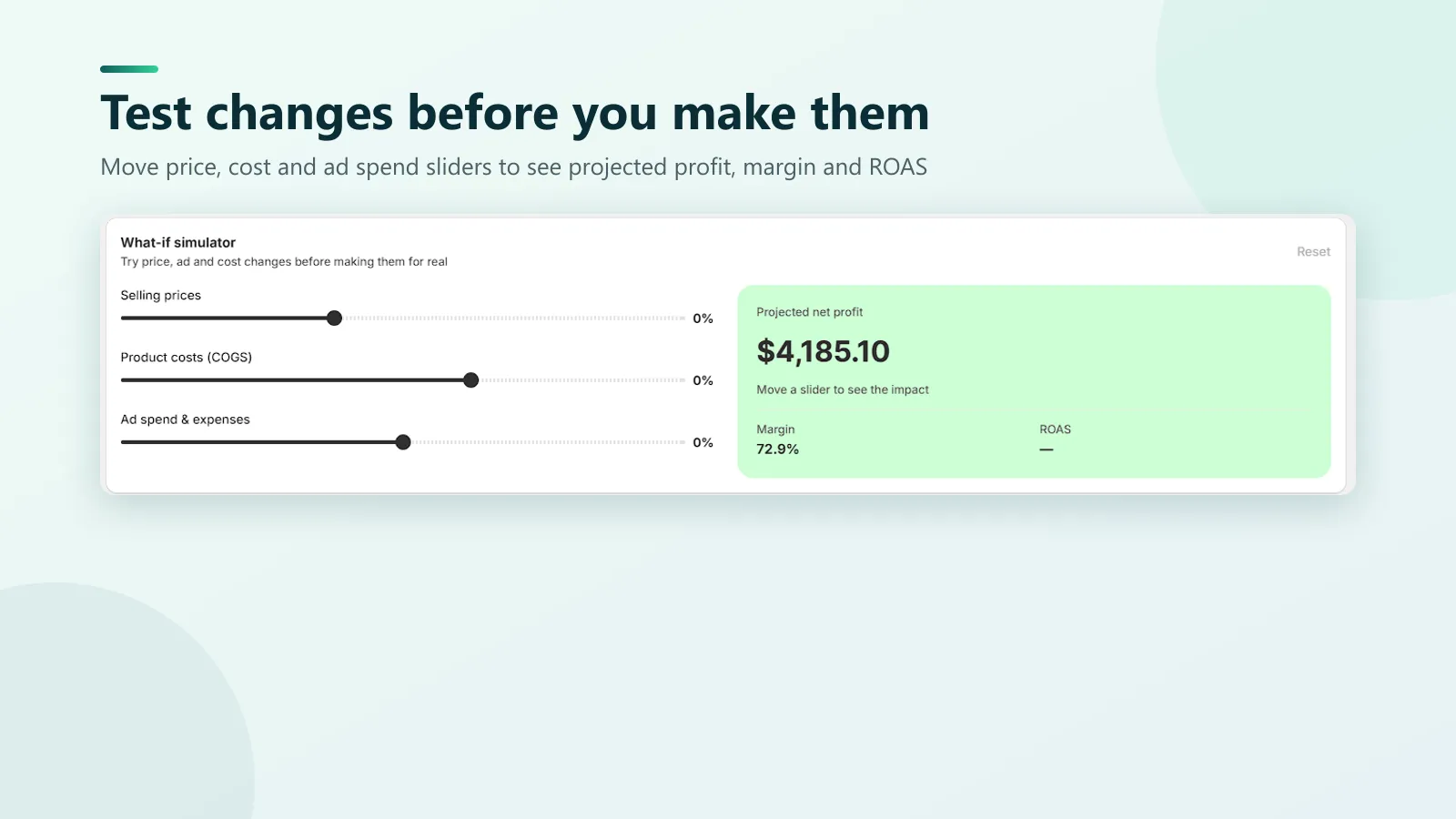 ProfitLens screen